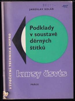 Podklady v soustavě děrných štítků