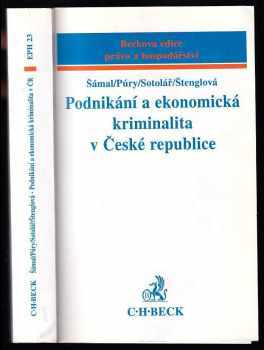 Pavel Šámal: Podnikání a ekonomická kriminalita v České republice