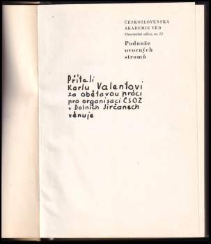 Josef Souček: Podnože ovocných stromů