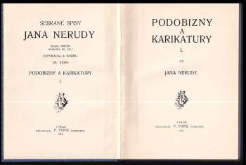 Jan Neruda: Podobizny a karikatury
