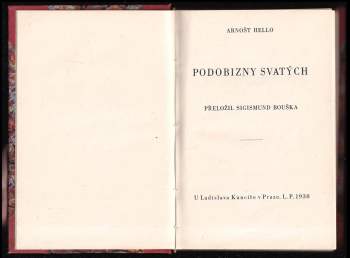 Ernest Hello: Podobizny svatých
