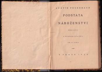 Ludwig Feuerbach: Podstata náboženství