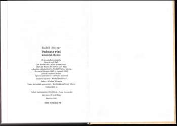 Rudolf Steiner: Podstata včel