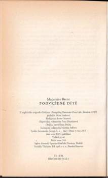 Madeleine Brent: Podvržené dítě