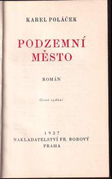 Karel Poláček: Podzemní město