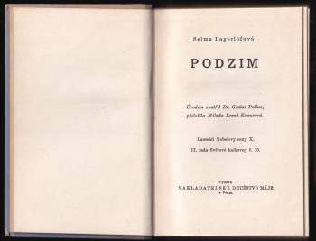 Selma Lagerlöf: Podzim