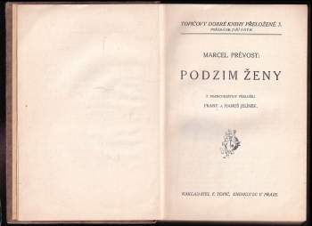 Marcel Prévost: Podzim ženy