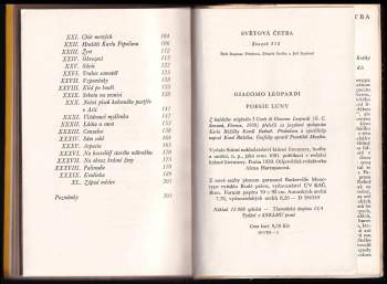 Giacomo Leopardi: Poesie luny
