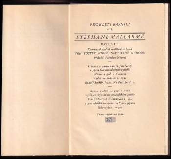 Stéphane Mallarmé: Poesie