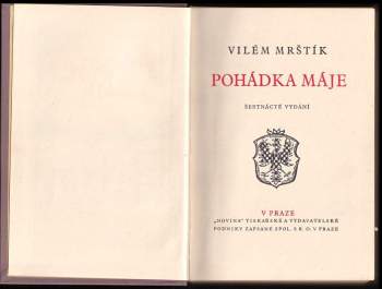 Vilém Mrštík: Pohádka máje
