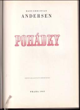 Hans Christian Andersen: Pohádky
