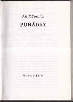 J. R. R Tolkien: Pohádky