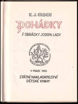 Karel Jaromír Erben: Pohádky