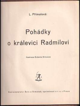 Ludmila Přímalová: Pohádky o králevici Radmilovi