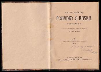 Maksim Gor‘kij: Pohádky o Rusku