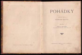 Rudyard Kipling: Pohádky