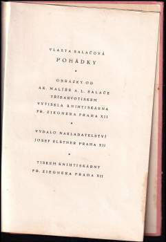 Vlasta Salačová: Pohádky