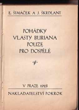 Vlasta Burian: Pohádky Vlasty Buriana pouze pro dospělé