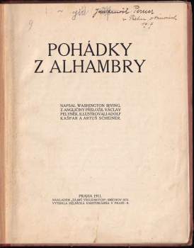Washington Irving: Pohádky z Alhambry
