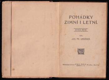 Josef František Urbánek: Pohádky zimní i letní