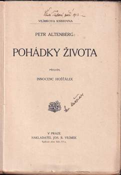Peter Altenberg: Pohádky života