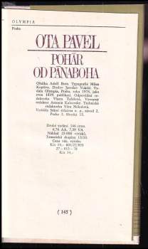 Ota Pavel: Pohár od Pánaboha