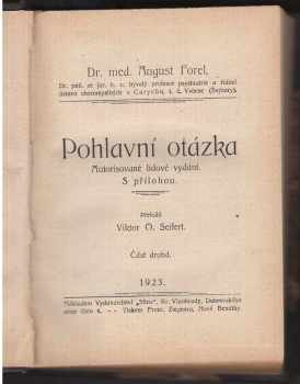 Auguste Forel: Pohlavní otázka