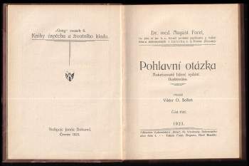 Auguste Forel: Pohlavní otázka