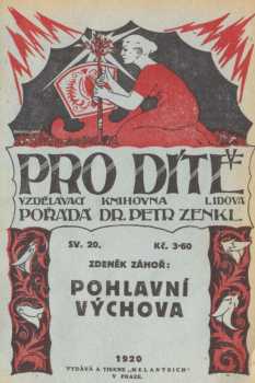 Zdeněk Záhoř: Pohlavní výchova