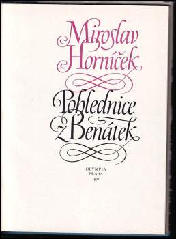 Miroslav Horníček: Pohlednice z Benátek
