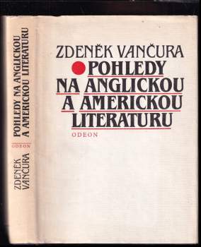 Zdeněk Vančura: Pohledy na anglickou a americkou literaturu