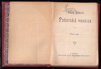 Božena Němcová: Pohorská vesnice
