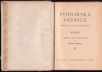 Božena Němcová: Pohorská vesnice