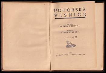 Božena Němcová: Pohorská vesnice
