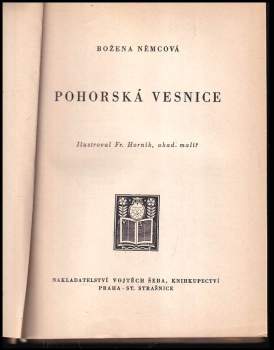 Božena Němcová: Pohorská vesnice