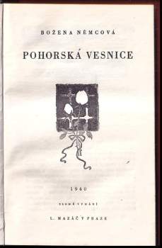 Božena Němcová: Pohorská vesnice