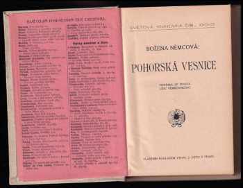 Božena Němcová: Pohorská vesnice