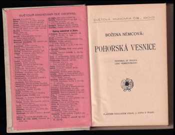 Božena Němcová: Pohorská vesnice - povídka ze života lidu venkovského