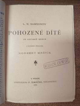 Lev Nikolajevič Samsonov: Pohozené dítě