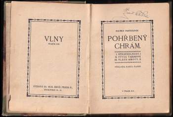 Maurice Maeterlinck: Pohřbený chrám