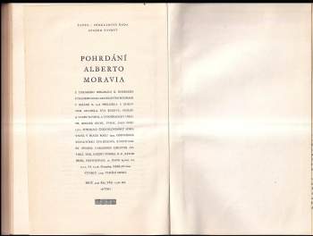 Alberto Moravia: Pohrdání