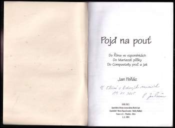 Jan Peňáz: Pojď na pouť