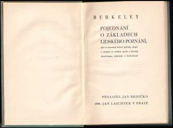 George Berkeley: Pojednání o základech lidského poznání
