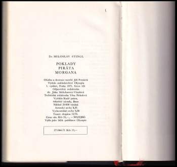 Miloslav Stingl: Poklady piráta Morgana