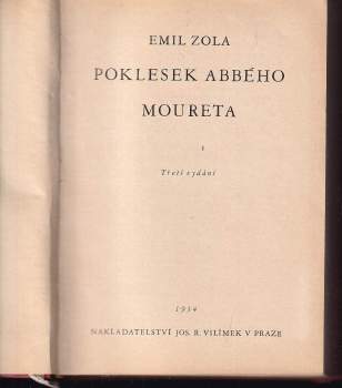 Émile Zola: Poklesek abbého Moureta