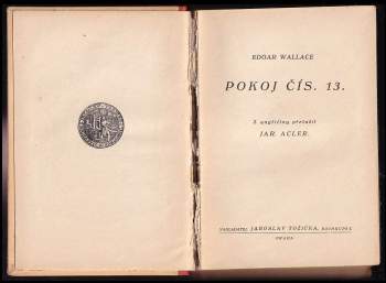 Edgar Wallace: Pokoj čís. 13