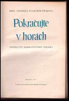 Vladimír Přikryl: Pokračujte v horách