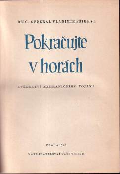 Vladimír Přikryl: Pokračujte v horách