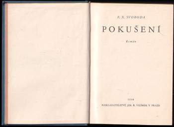 F. X Svoboda: Pokušení