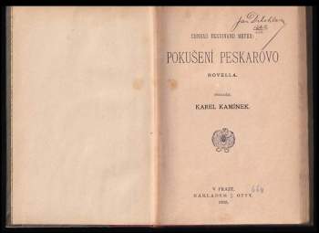 Conrad Ferdinand Meyer: Pokušení Peskarovo